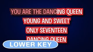 ABBA  Dancing Queen  Karaoke Lower Key [upl. by Onairelav406]