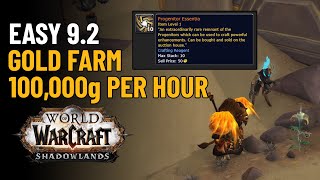 The Best Progenitor Essentia Farm In WoW 92 Shadowlands Gold Farming [upl. by Liauqram]