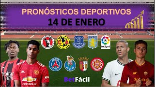 ✅⚽ PRONOSTICOS DEPORTIVOS DOMINGO 14 DE ENERO  BETFACIL  APUESTAS DEPORTIVAS HOY 💸 [upl. by Aivatra950]