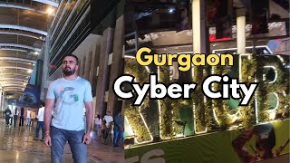 Cyber City Night Life Gurgaon  Cyber Hub  Delhi  Gurgaon tech city [upl. by Aicac]