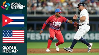 Cuba vs United States Game Highlights  2023 World Baseball Classic [upl. by Etteluap330]