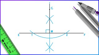 How to draw a perpendicular line through a point [upl. by Shalom784]