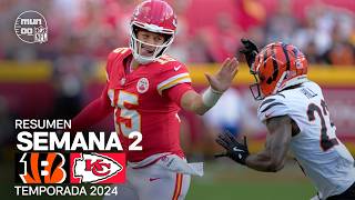 Cincinnati Bengals vs Kansas City Chiefs  Semana 2  NFL 2024  Highlights Resumen en español [upl. by Obau]