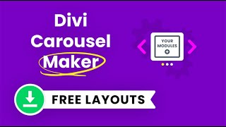 Download 100 FREE Demo Layouts For The Divi Carousel Maker [upl. by Carling]