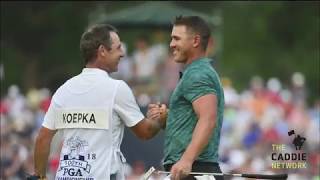 PGA Championship win interview with Brooks Koepka’s caddie Ricky Elliott [upl. by Adnilem]