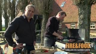 Steak met groente van de Plancha  FireampFood TV [upl. by Yngad]