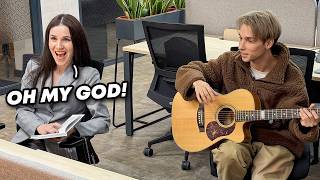 GUITAR PRANK in the LIBRARY PART 3 PEOPLE ARE SHOCKED [upl. by Ojaras]