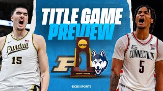 2024 National Championship game Purdue vs UConn FULL PREVIEW  CBS Sports [upl. by Hewes]