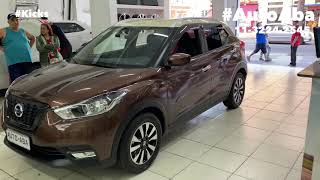 NISSAN KICKS PCD Marrom com Teto Bege Rodas de Liga Leve Kit de Farois de Milhas com Leds  AutoABA [upl. by Sirhc]