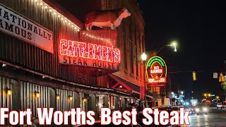 Cattlemens Steak House  Farm to Plate MEAT Fort Worth Stockyards [upl. by Ernesto]