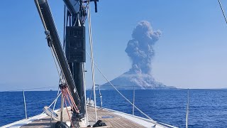 Watch the EXACT moment the Stromboli volcano erupted 03July2019 [upl. by Nonahs]