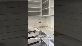 Fayans döşeme mutfak ara fayans mutfakdolabi sizce sökmeye değer mi [upl. by Dieter277]