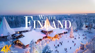 Winter Finland 4K Ultra HD • Stunning Footage Finland Scenic Relaxation Film with Calming Music [upl. by Wait207]