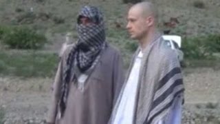 Bowe Bergdahl prisoner release video shows Taliban handing over soldier [upl. by Ellehcyar669]