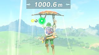 How to Fly Over 1000M Birdman Challenge  Zelda BOTW [upl. by Ardnekan151]