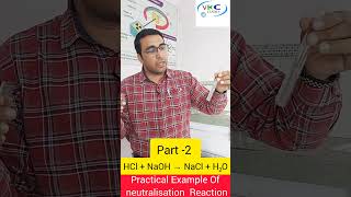 Neutralisation reaction part 2 trendingshorts physics chemistry reaction with acids and bses [upl. by Halsey]