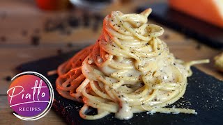 Spaghetti Cacio e Pepe Recipe  Easy FOOLPROOF Authentic  PIATTO RECIPES Italian Cooking [upl. by Nodnerb103]