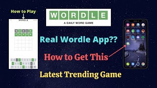 WORDLE  Wordle App  How to Play Wordle Game  Real Wordle App [upl. by Boff]