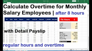 how to calculate overtime for monthly salary employees [upl. by Mathre501]