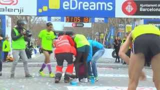 Florence Kiplagat New World Record Half Marathon Barcelona 2015 [upl. by Omer]