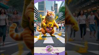 Yellow Zombie Cat cat cats catlover catvideos catshorts ai [upl. by River]