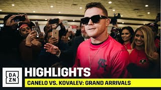 HIGHLIGHTS  Canelo vs Sergey Kovalev Grand Arrivals [upl. by Ffoeg]