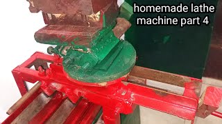 how to make cross slide  homemade lathe machine part 4  homemade cross slide  mini lathe machine [upl. by Ludewig607]