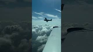 Beechcraft A36 Bonanza Flight of Two Climbing Right Break [upl. by Nivlem]