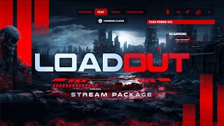 Animated Stream Overlay Package Loadout  Stream Designz [upl. by Zingale672]