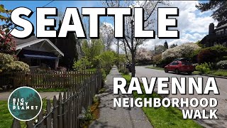 Seattle 4K Ravenna Neighborhood Springtime Walk [upl. by Edia]