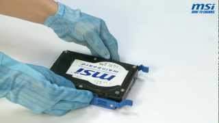 MSI® HOWTO install SATA HDD [upl. by Azeret]