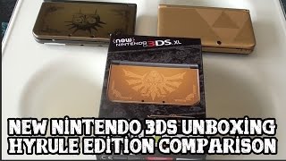 Unboxing New Nintendo 3DS XL Hyrule Edition [upl. by Enael180]