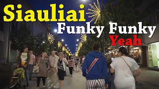 Trip to Lithuania Siauliai Nightlife 2019 Promenade FUNKorporation band  live at City Festival [upl. by Geraldine]