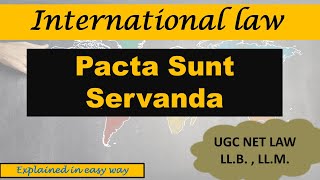 Pacta Sunt Servanda  International Law [upl. by Htiekel]