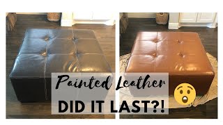 Painted LeatherDID IT LAST Two Year Update How to Paint Leather [upl. by Walling]