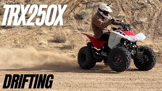 DRIFTING  2023 Honda TRX250X Vid 5 [upl. by Nelyt]