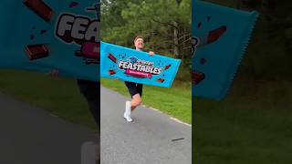 Running With Bigger And Bigger Feastables ‎MrBeast [upl. by Duthie]