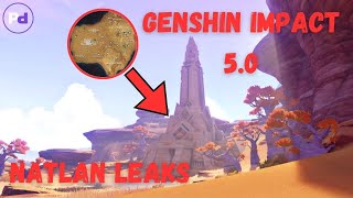 Genshin Impact 50 Leak Waypoint and Enemy Locations in Natlan [upl. by Annanhoj784]