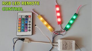 RGB SMD LED IR Remote control  24 Key function  part3 [upl. by Nagle424]