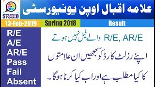 Understand Your Result  AIOU Result Symbols  Results Datails For New Students [upl. by Mitran]