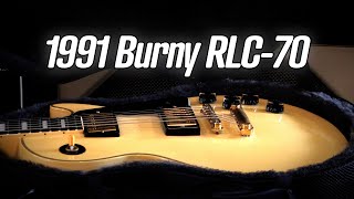 1991 Burny RLC70 MIJ Les Paul Custom Copy [upl. by Annuaerb36]