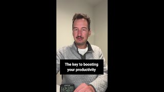 The Key To Boosting Your Productivity [upl. by Marleah]