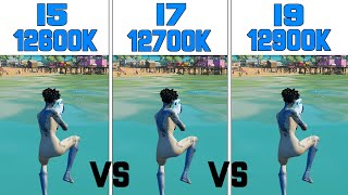 I5 12600K vs I7 12700K vs I9 12900K  Fortnite Performance Mode [upl. by Deehahs]