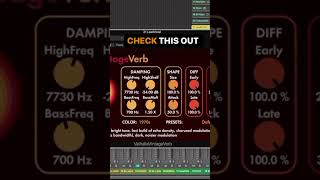 Valhalla Reverb Vocal Settings [upl. by Katt]