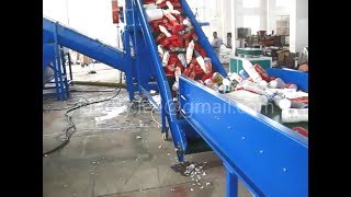 HDPE plastic bottle basin bucket plastic washing recycling machine HDPE plastic recycling machine [upl. by Susejedairam]