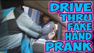 Drive Thru Fake Hand Prank [upl. by Odyssey518]