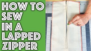 How to Sew a Lapped Zipper into Anything  Sew Anastasia [upl. by Odey]