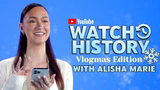 AlishaMarie talks Vlogmas DIY fails and her most viral video  YouTube Watch History [upl. by Arocat]