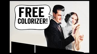 FREE ONLINE COLORIZER  Turn Black amp White Pics into COLOR [upl. by Iloj]