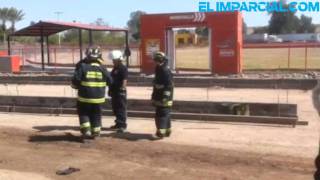 Se electrocuta trabajador en Los Naranjos [upl. by Gerrard]